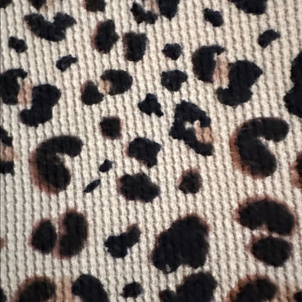 Victoria's Secret thermal ribbed crew neck Leopard Print Dress size small - Picture 8 of 8
